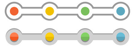 Color slider. User interface stage progress symbol isolated on white backgroundのイラスト素材