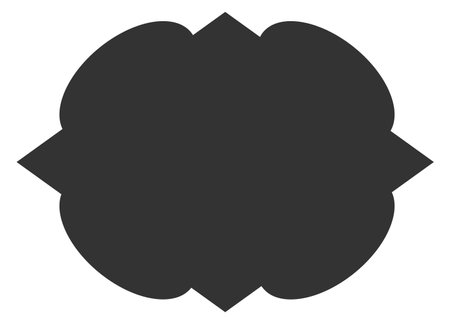 Vintage black frame. Decorative label. Badge template isolated on white backgroundのイラスト素材