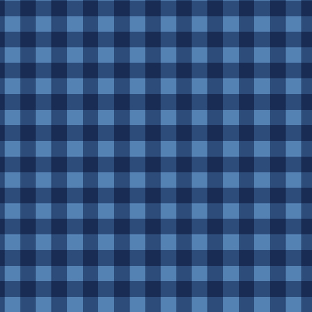 Seamless checkered vector pattern. Vintage blue plaid fabric texture. Abstract geometric background....