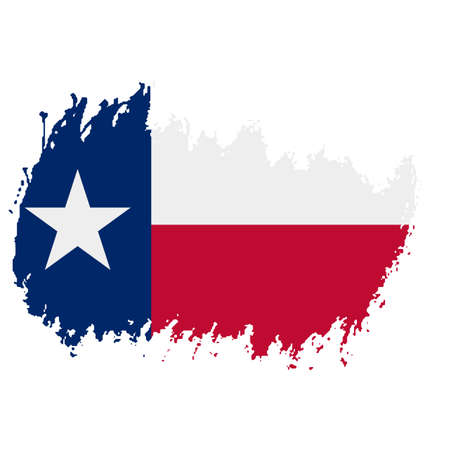 Texas grunge, damaged, scratch, vintage and old. Lone star state flag. Texas grunge flag with a texture. Symbol of the independent spirit of the state of Texasのイラスト素材