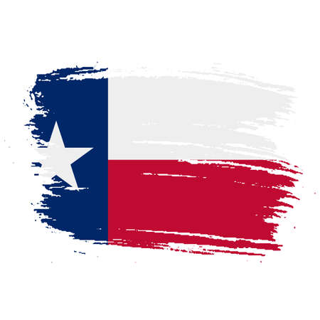 Texas grunge, damaged, scratch, vintage and old. Lone star state flag. Texas grunge flag with a texture. Symbol of the independent spirit of the state of Texasのイラスト素材