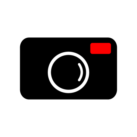Camera icon vector on white background.のイラスト素材