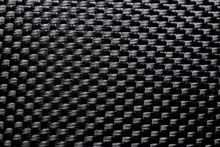 Close up textured of black fabricの写真素材
