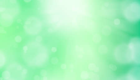 White light and bokeh on green background illustrationの写真素材