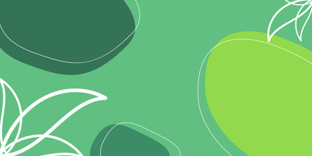 Illustration of abstract green background vector. Nature concept.のイラスト素材