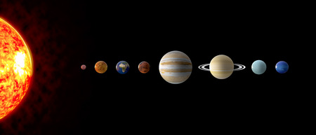 Solar system Planets 3D iIllustrazioni