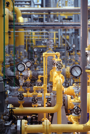 Detailed shot of refinery, Thailandの写真素材
