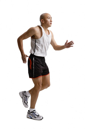 Young man runningの写真素材