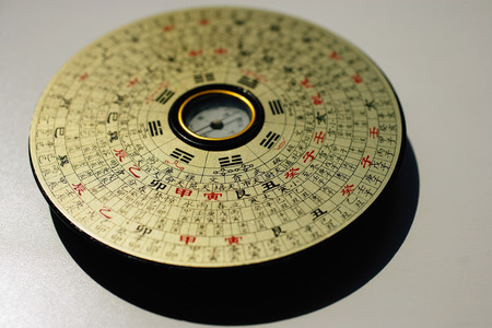 Still life of Luo Pan (Lo P'an), Feng Shui compassの写真素材
