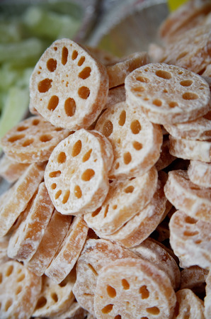 Still life, preserved lotus podsの写真素材