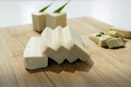 Still life of beancurdの写真素材