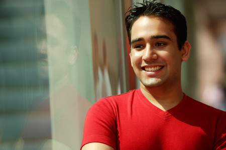 Man smiling, portraitの写真素材