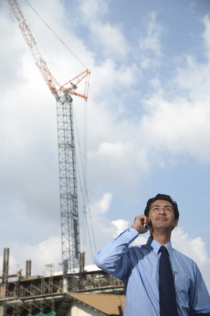 Man on mobile phoneの写真素材