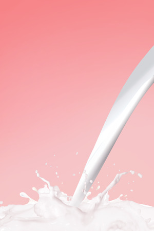 Milk splashの写真素材