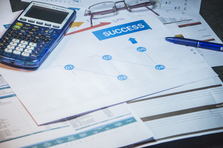 Business accounting backgroundの写真素材