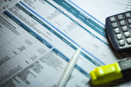 Business accounting backgroundの写真素材