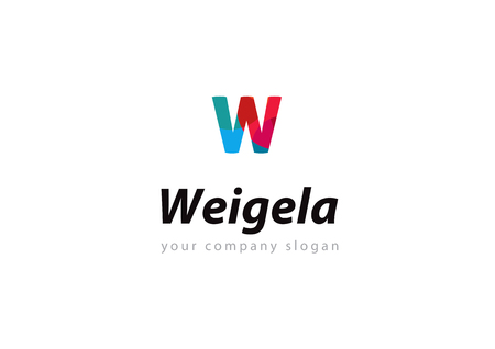 letter W Template for your companyのイラスト素材