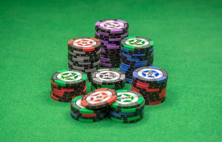 Poker chipsの写真素材