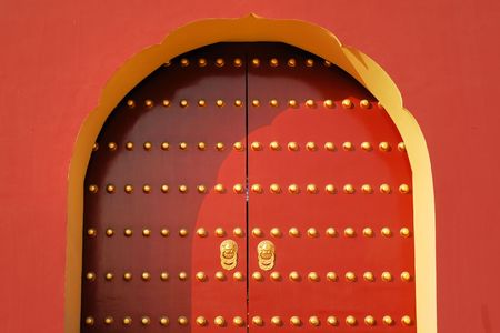 Chinese Royal Red Gatesの写真素材