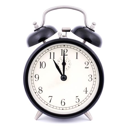 11: 00 High Detail Traditional Alarm Clockの写真素材