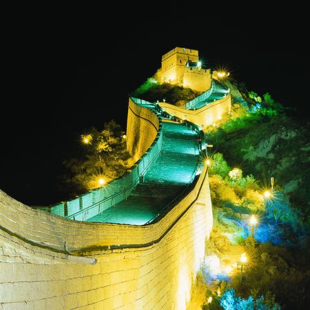 Night of Great Wallの写真素材