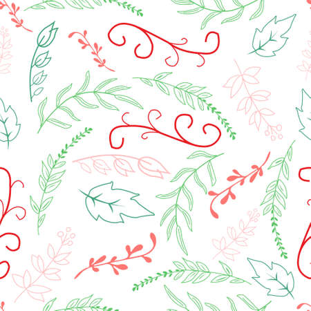 Small Floral Seamless Pattern with Cute Flowers . Feminine Texture in Rustic, Calico. Vector Spring and summerのイラスト素材