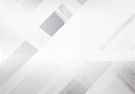 Grey and white tech geometric abstract backgroundのイラスト素材