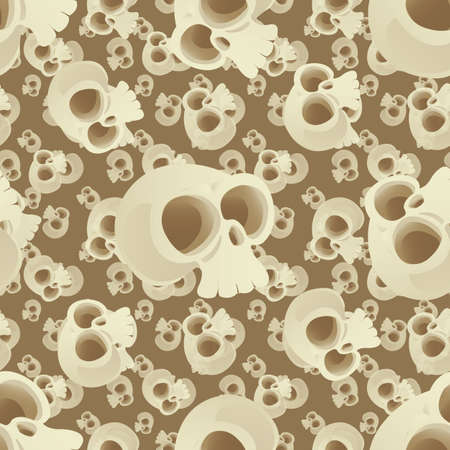 Halloween holiday seamless pattern background with hand drawing elements.のイラスト素材