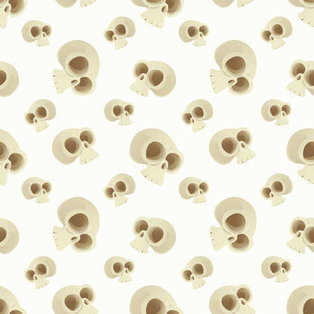Halloween holiday seamless pattern background with hand drawing elements.のイラスト素材