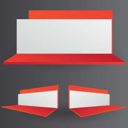 Simple Wall Booth Mockup. exhibition stand for event 3D renderingのイラスト素材