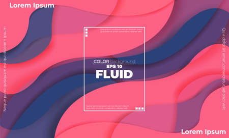 Abstract fluid color pattern of neon color liquid gradient background with modern geometric dynamic motion style Suitable For Wallpaper, Banner, Background, Card, Book Illustration, landing page,のイラスト素材