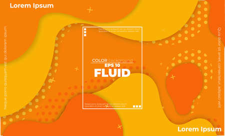 Abstract fluid color pattern of neon color liquid gradient background with modern geometric dynamic motion style Suitable For Wallpaper, Banner, Background, Card, Book Illustration, landing page,のイラスト素材