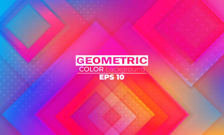 Minimal geometric background. gradient shapes composition. Applicable for gift card,  Poster on wall poster template,  landing page, ui, ux ,coverbook,  baner, social media postedのイラスト素材