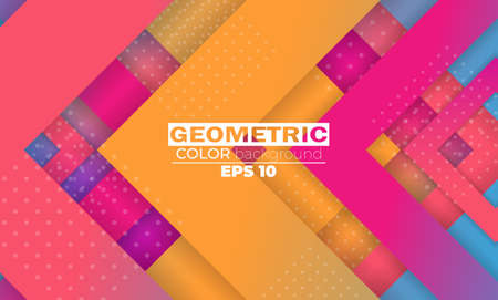 Minimal geometric background. gradient shapes composition. Applicable for gift card,  Poster on wall poster template,  landing page, ui, ux ,coverbook,  baner, social media postedのイラスト素材