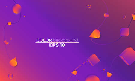 Minimal geometric background. gradient shapes composition. Applicable for gift card,  Poster on wall...