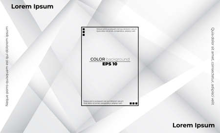 Abstract geometric white and gray color Visual Supply Company background for gift card,  Poster on wall poster template,  landing page, ui, ux ,coverbook,  baner, social media postedのイラスト素材