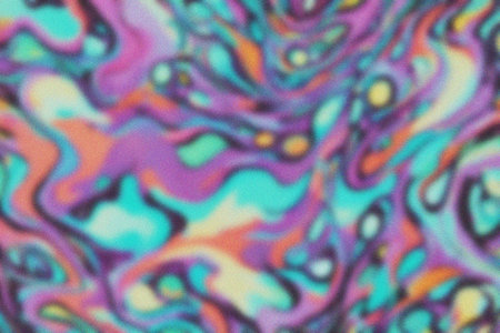 abstract background of colored spots of paint in the form of waves