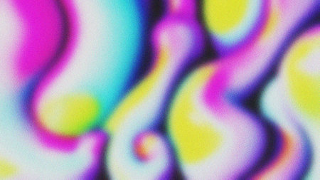 abstract background of the colored spots of oil paint on a canvas