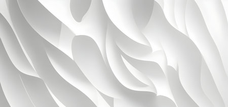 White Curved Shapes. Abstract Background. 3d Render Illustrationの写真素材