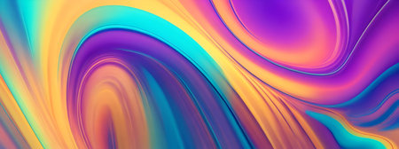 abstract background with blue, orange, yellow, pink and purple colorsの写真素材