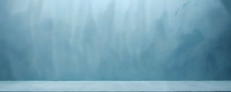 Blue cement wall and floor background. 3d rendering, 3d illustration.の写真素材