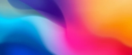 Abstract background with blurred rainbow colors. Vector illustration for your design.の写真素材