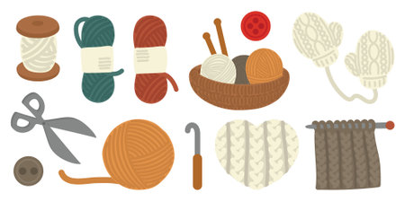 knittingのイラスト素材