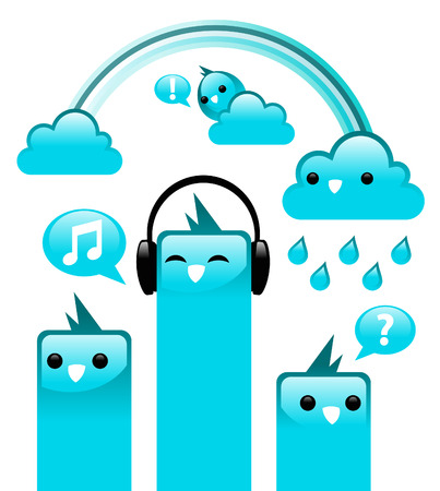 Funky Bird Worldのイラスト素材