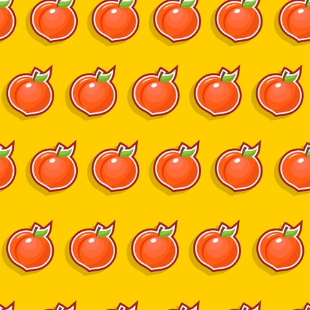 Seamless peach pattern