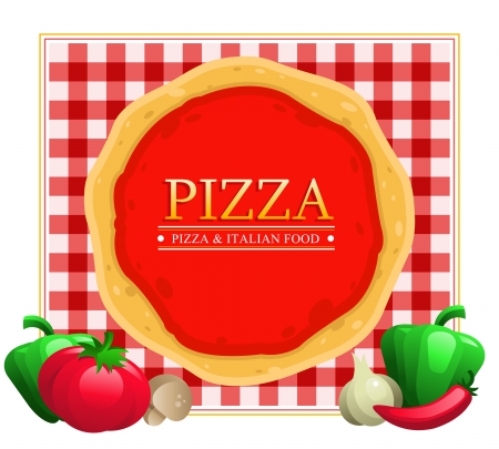 Pizza Menu Restaurantのイラスト素材