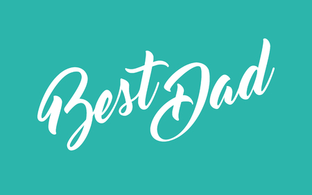 Best Dad hand lettering calligraphyのイラスト素材
