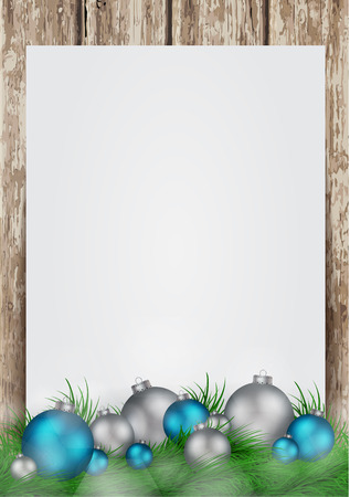 Christmas background with frame for image and text vector illustrationのイラスト素材