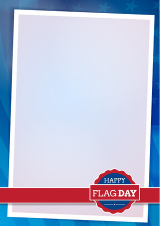 American flag background with frameのイラスト素材