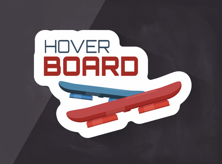 hoverboard creative graphic on dark backgrundのイラスト素材